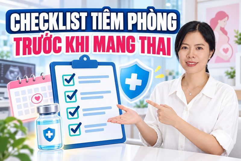 checklist tiêm chủng trước khi mang thai